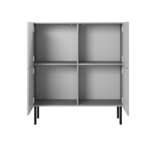 ASENSIO KM-2 chest, light grey / black