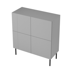 ASENSIO KM-2 chest, light grey / black