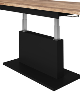 BUSETTI, c.table, wotan oak / black mat
