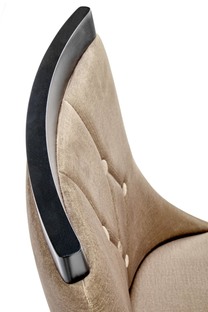 ROYAL krzesło czarny / tap: MONOLITH 09 (beżowy)