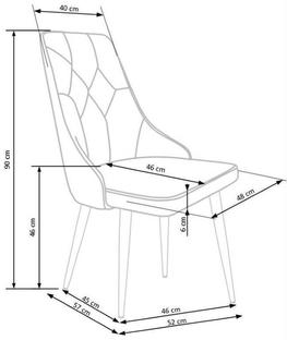K365 krzesło c.zielony (1p=2szt)