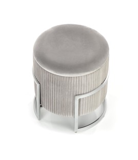 CRICKET pouffe color: light grey