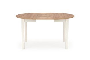 RINGO table, craft oak / white