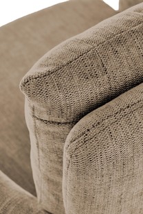 FLORES swivel armchair, light brown
