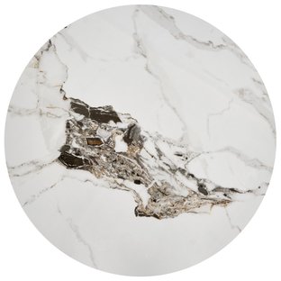 ROSA coffee table, white marble / grey marble / gold