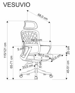 VESUVIO office chair, black