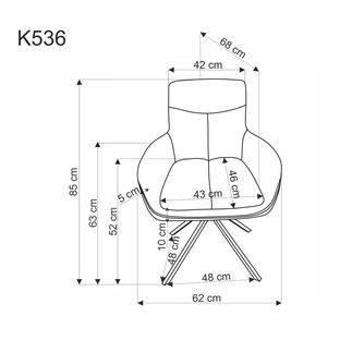 K536 krzesło oliwkowy