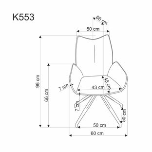 K553 krzesło beżowy
