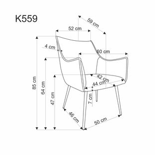 K559 chair, grey