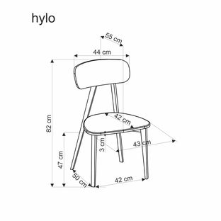 HYLO chair, grey