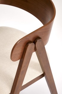 K562 chair, walnut / light beige