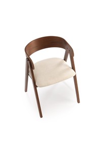 K562 chair, walnut / light beige