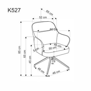 K527 chair, beige