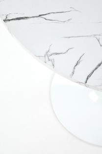 DENVER table, color: top - white marble, legs - white
