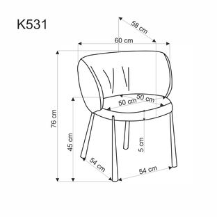 K531 chair, grey