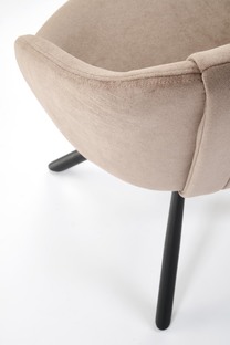 K533 chair, black / cappucino