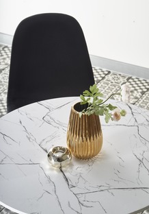 DENVER table, color: top - white marble, legs - white
