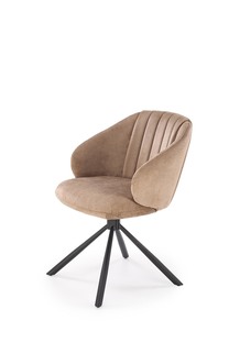 K533 chair, black / cappucino