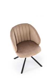 K533 chair, black / cappucino