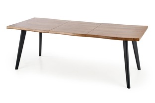 DICKSON stół rozkładany 120-180/80 cm, blat - naturalny, nogi - czarny (2p=1szt)