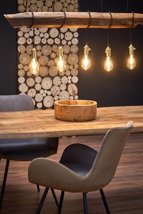 DICKSON stół rozkładany 120-180/80 cm, blat - naturalny, nogi - czarny (2p=1szt)