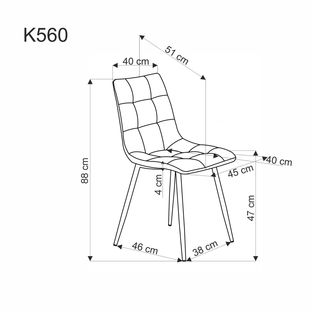K560 chair, grey