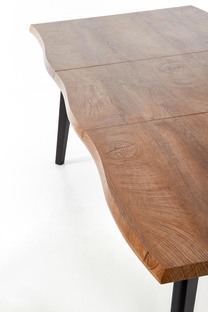 DICKSON stół rozkładany 150-210/90 cm, blat - naturalny, nogi - czarny (2p=1szt)