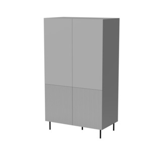ASENSIO S-1 wardobe, light grey / black