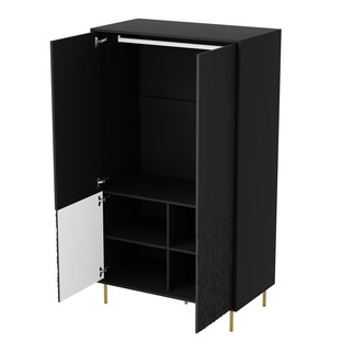 BULLET S-1 wardrobe, black / gold