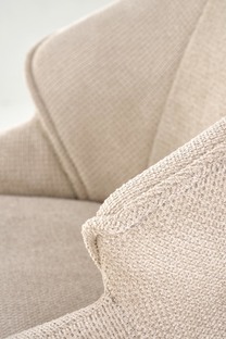 H122 hoker nogi - czarny, siedzisko - beżowy