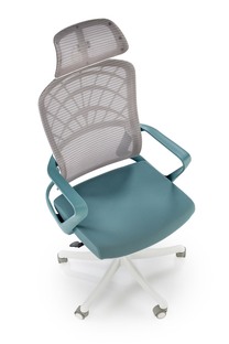 VESUVIO 2 office chair, turquoise / white