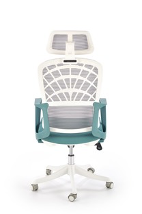 VESUVIO 2 office chair, turquoise / white