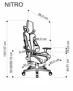 NITRO office chair, black / red