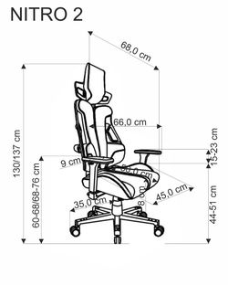 NITRO 2 office chair, grey / black