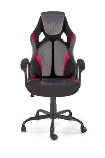 JENSEN office chair, black / grey / red