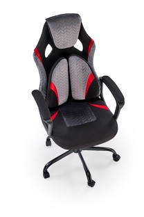 JENSEN office chair, black / grey / red