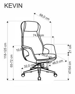 KEVIN office chair, l.grey