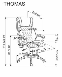 THOMAS office chair, black