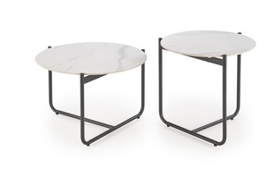 ACUNA ława blat biały marmur