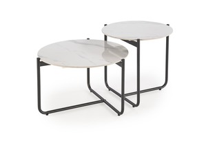 ACUNA S ława blat biały marmur