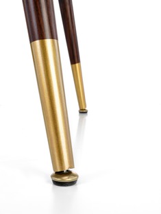 DOMENICO table walnut/gold