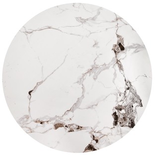 GORETTI coffee table, white marble / black