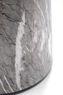 ROSA coffee table, white marble / grey marble / gold