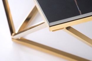 FELICIA coffe table, black marble / gold