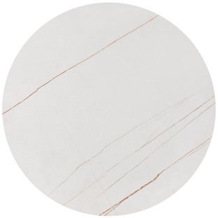 FATIMA  set of two coffee tables, white marble / gold