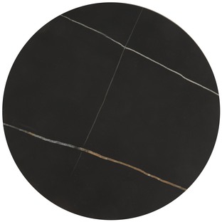 FATIMA set of two coffee tables, black marble / gold