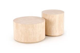 TRAVERTINO OKRĄGŁA ława, trawertyn