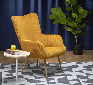AMARO leisure chair, mustard