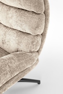 DARIO leisure chair, with stool, beige