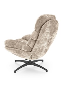 DARIO leisure chair, with stool, beige